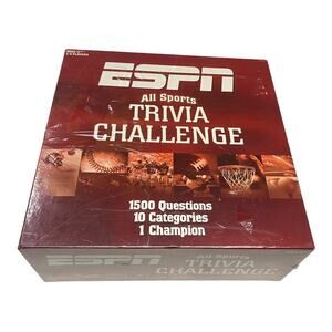 ESPN All Sports Trivia Challenge 1500 Questions 10 Categories Age 13+ Game